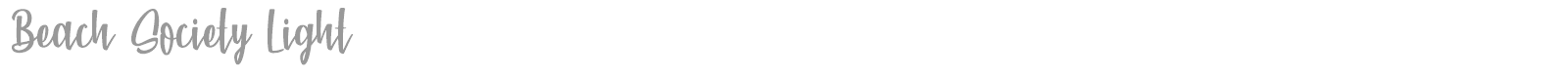 Beach Society Light font preview